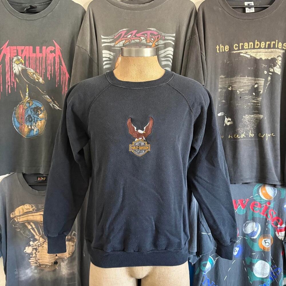 Vintage 1990s harley davidson crewneck